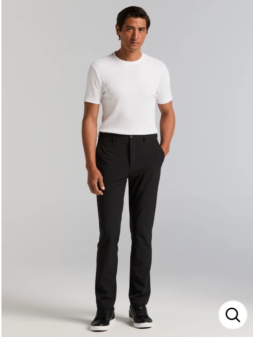 PERRY ELLIS Portfolio Men’s Black Slim Fit Suit Dress Pants